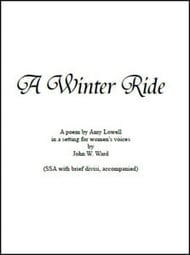 A Winter Ride SSA choral sheet music cover Thumbnail